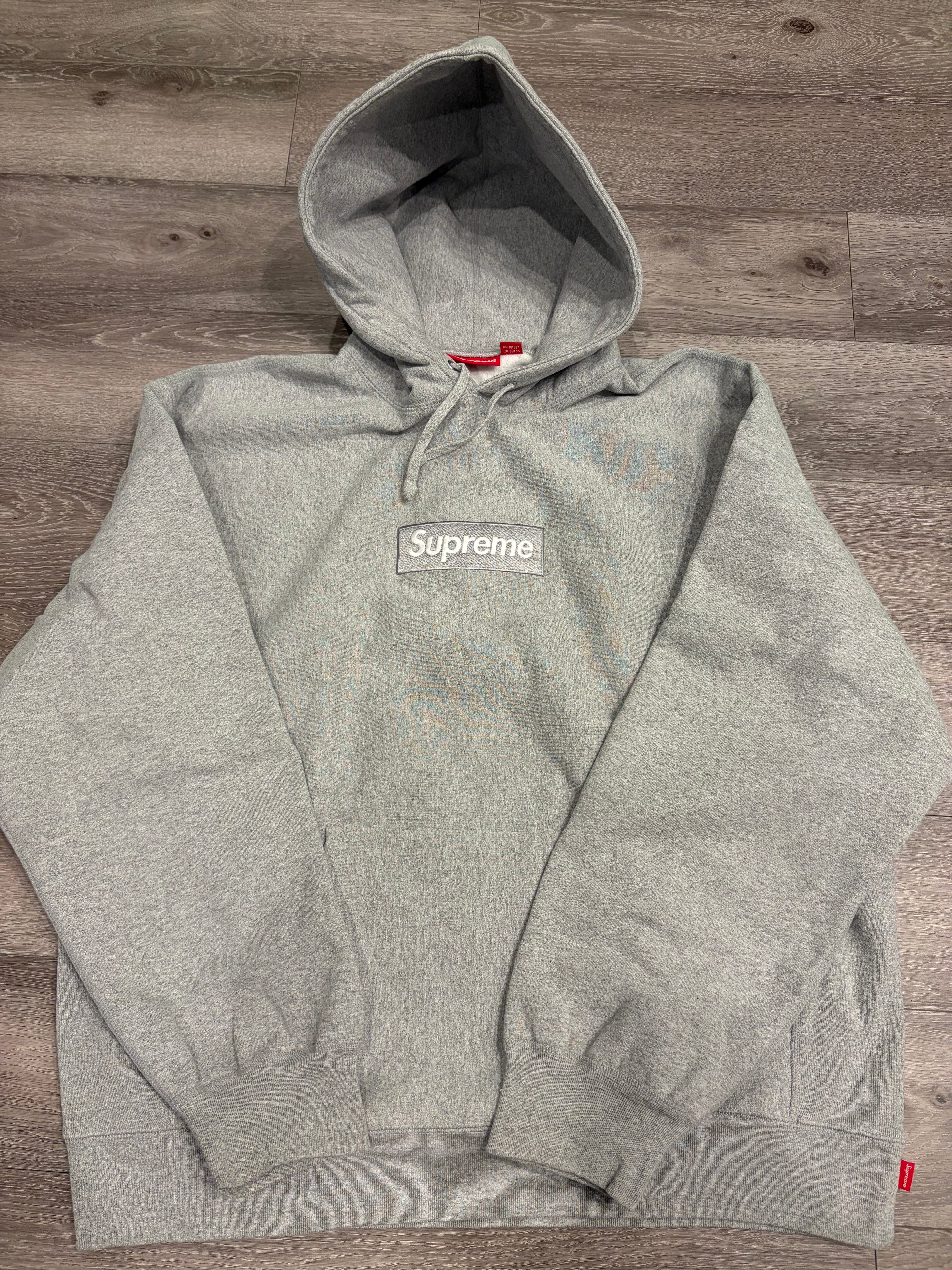 Supreme Box Logo Hooded Sweatshirt "Heather Grey" (24FW)