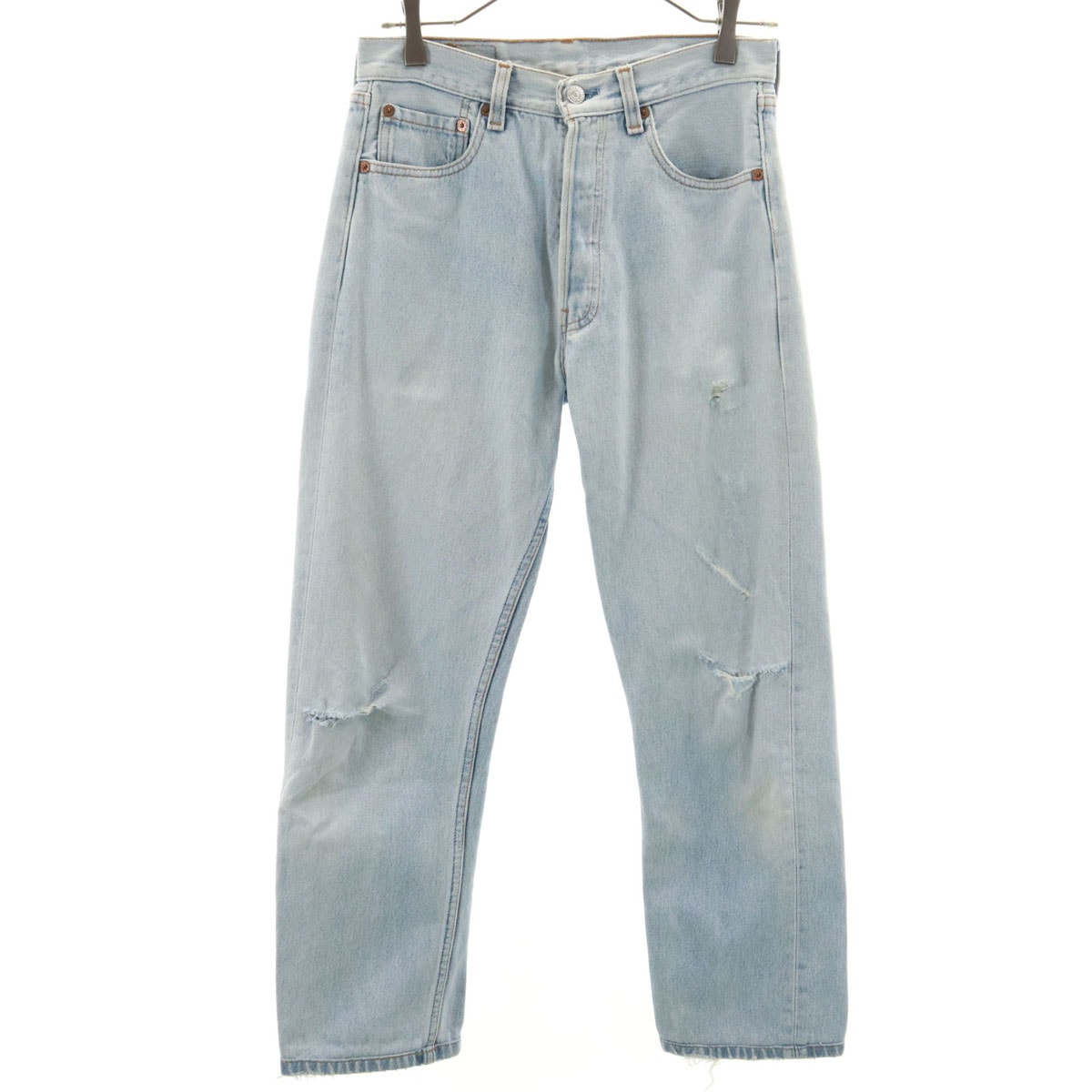 Levi's リーバイス 90s 501 USA製 オールド ストレートデニムパンツ W30 アイスブルー ジーンズ