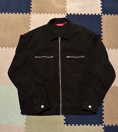 Supreme Moleskin Work Jacket "Black"