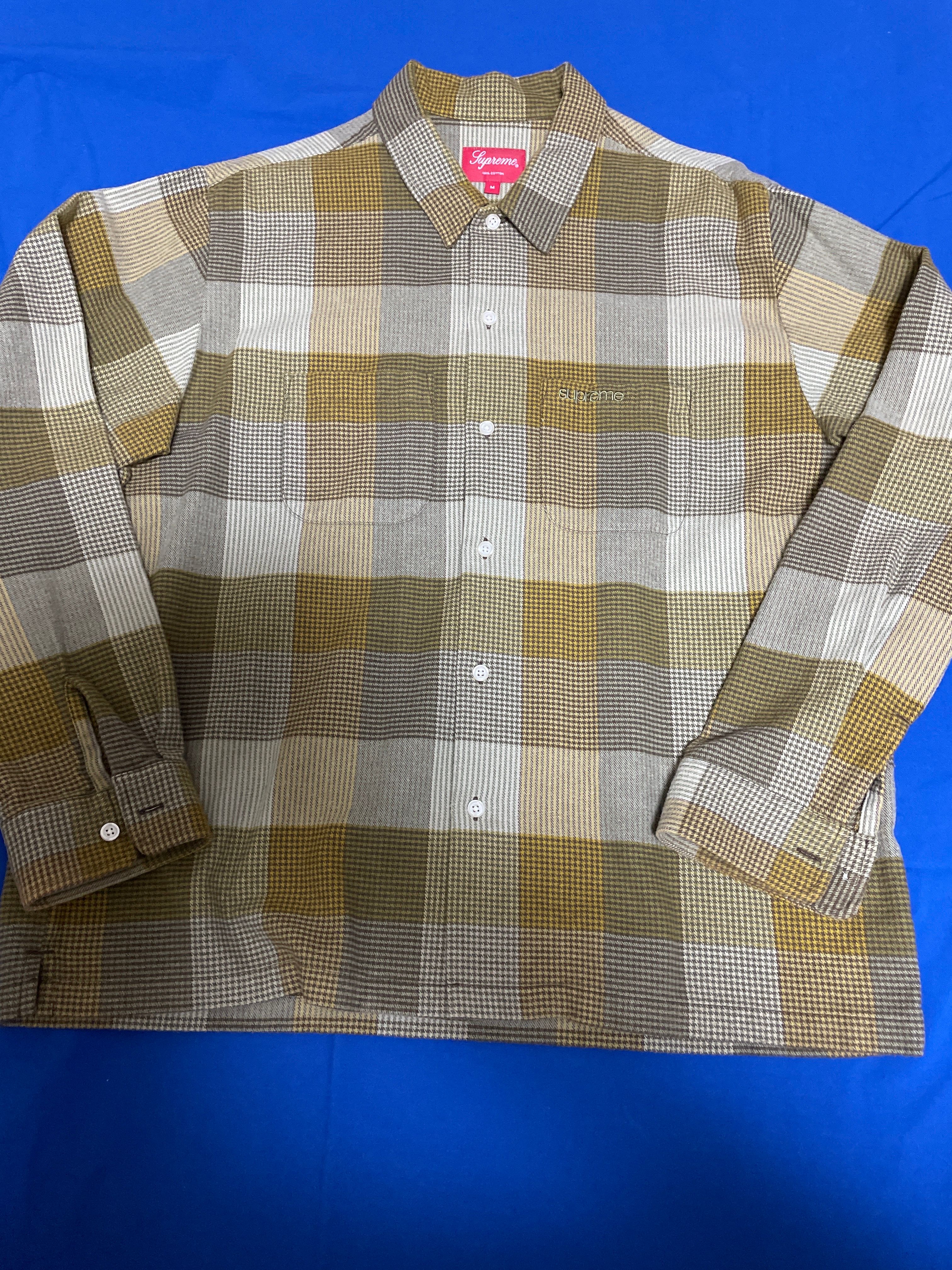 Supreme Plaid Flannel Shirt "Olive" (21FW)