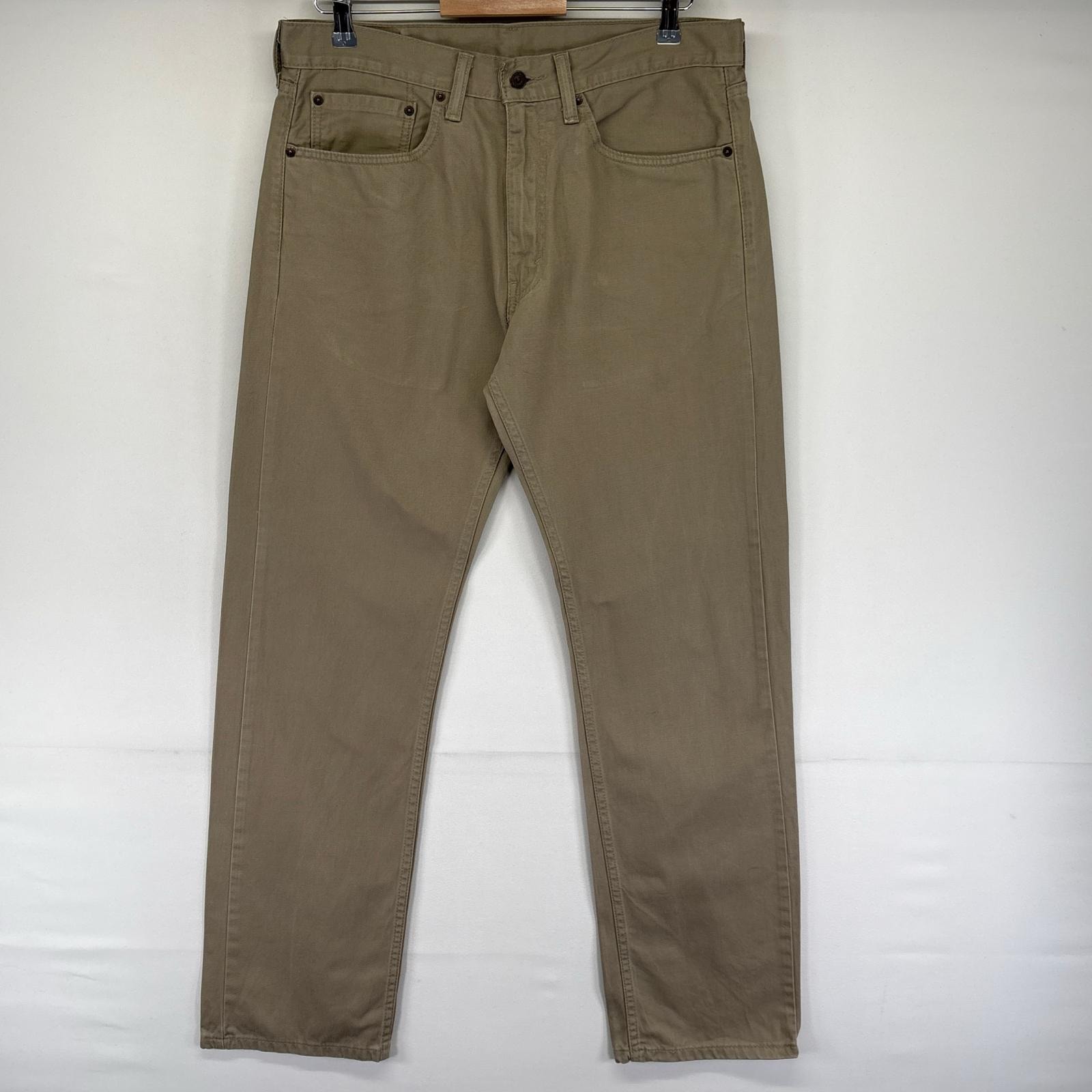 古着 リーバイス Levi's デニム パンツ 505 カラーデニム 5ポケット ジップ ジーンズ ジーパン W34 L32  グレー系 メンズ