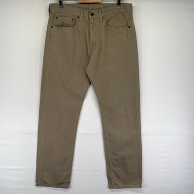 古着 リーバイス Levi's デニム パンツ 505 カラーデニム 5ポケット ジップ ジーンズ ジーパン W34 L32 グレー系 メンズ