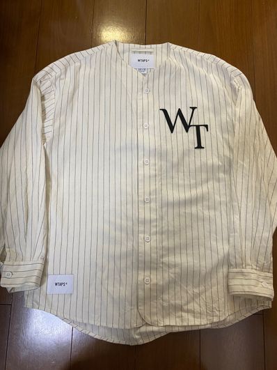 Wtaps LEAGUE / LS / COTTON. FLANNEL. STRIPE "White"