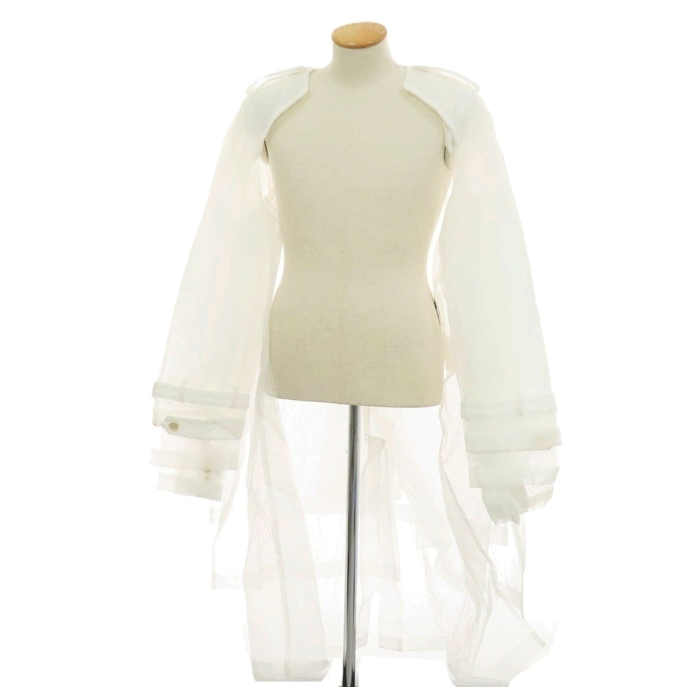 【中古】【未使用】コムデギャルソンオムプリュス COMME des GARCONS HOMME PLUS 2025年春夏 ナイロン チュール コート ホワイト【サイズS】【メンズ】
