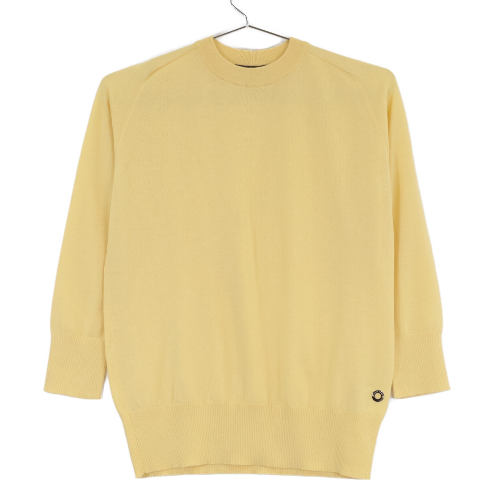 ロロピアーナ 【美品】MAC3539 カシミヤ100％ クルーネック 7分袖ニットセーター/ 38