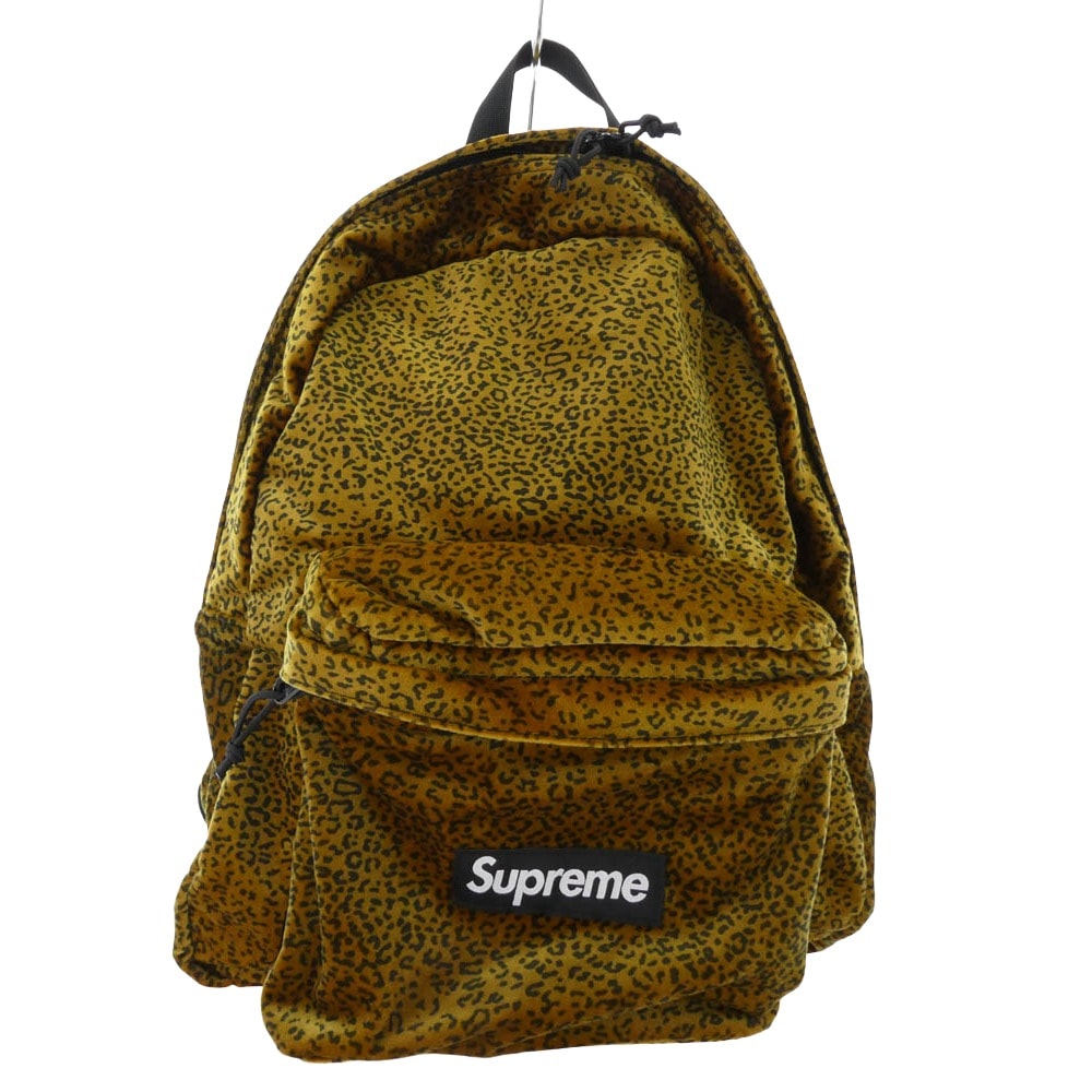 Supreme シュプリーム バックパック 25AW Velvet Backpack Tan Leopard ベルベット バックパック レオパード リュック バッグ マルチカラー系【新古品】【未使用】【中古】
