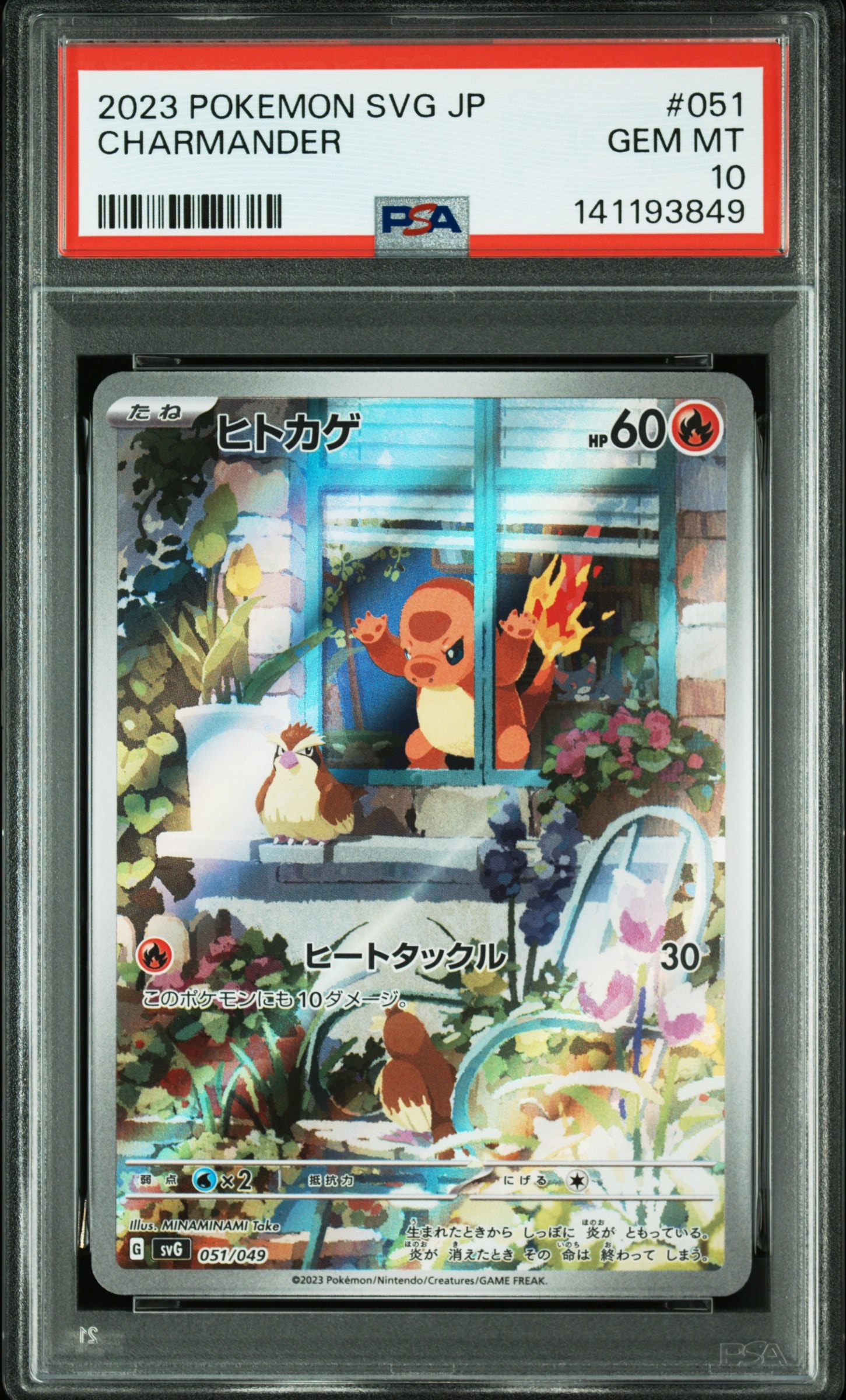 ヒトカゲ :フルイラスト [SVG 051/049](スペシャルデッキセットex「フシギバナ・リザードン・カメックス」)