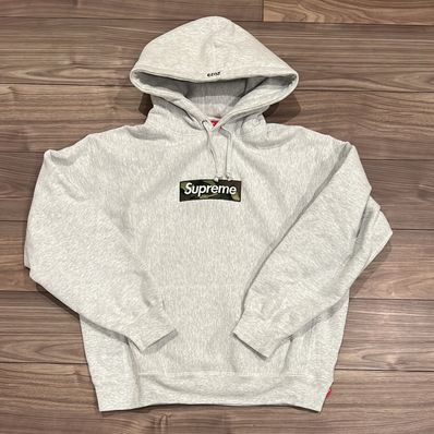 Supreme Box Logo Hooded Sweatshirt "Ash Grey" (23FW)