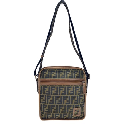 フェンディ FENDI ズッカ ショルダーバッグ キャンバス【中古】