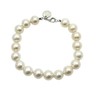 美品 TIFFANY&Co. ティファニー パール ブレスレット ホワイト パール シルバー925/ ブレスレット アクセサリー Y1-00004 【中古】