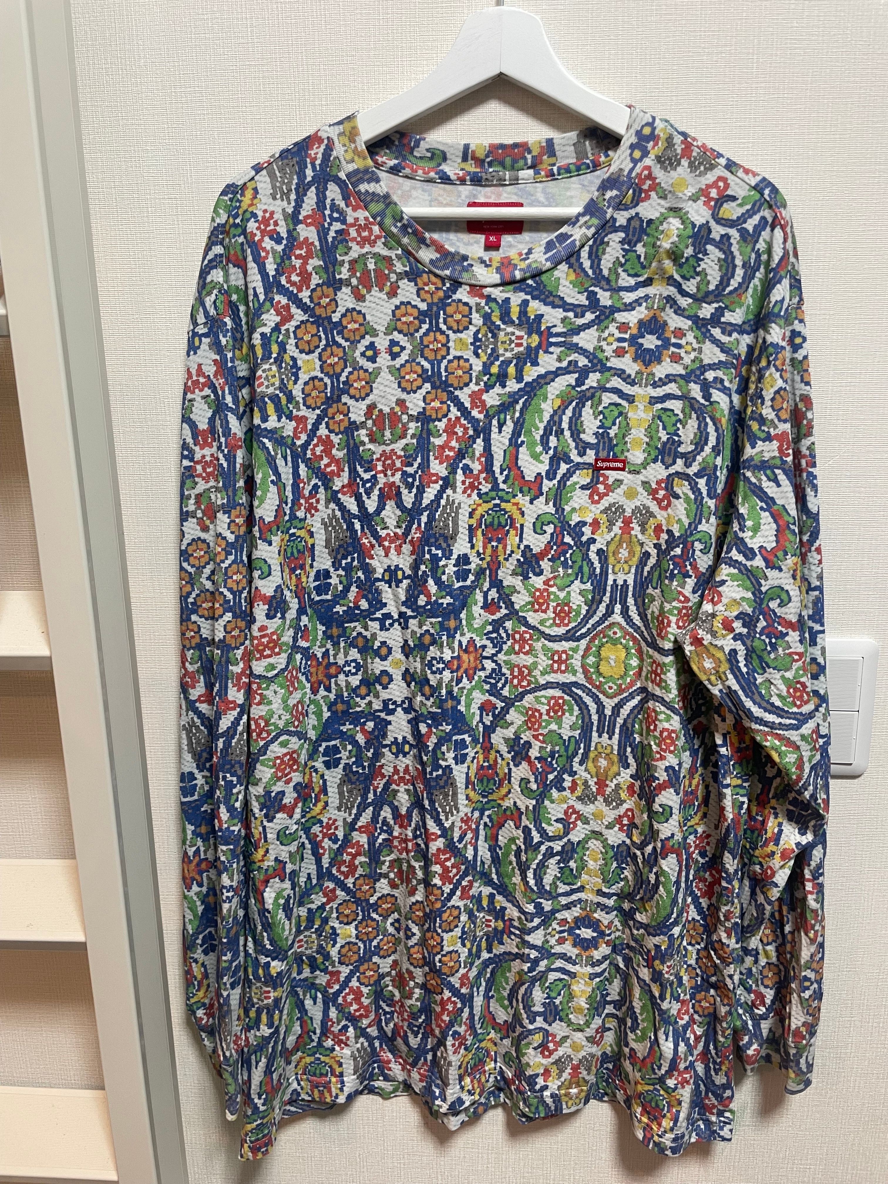 Supreme Small Box L/S Tee "Tapestry"(23SS)