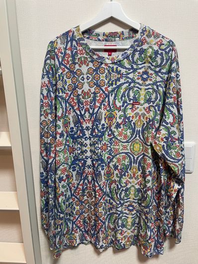 Supreme Small Box L/S Tee "Tapestry"(23SS)
