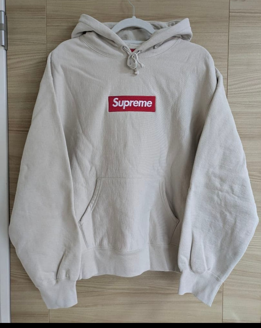 Supreme Box Logo Hooded Sweatshirt "Stone" (24FW)
