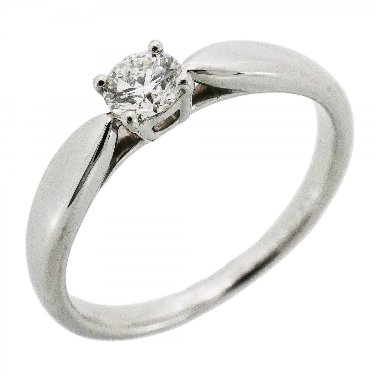 ★最終価格【6jdb0415-27】ティファニー リング ハーモニー 1PD Pt950 プラチナ ダイヤモンド 0.19ct 7.5号【中古】レディース