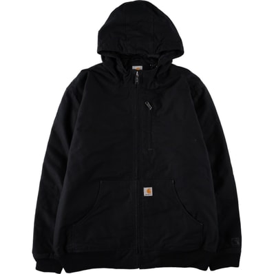 古着 カーハート Carhartt アクティブジャケット中綿入り ダックフルジップパーカー メンズXL相当/eaa673773