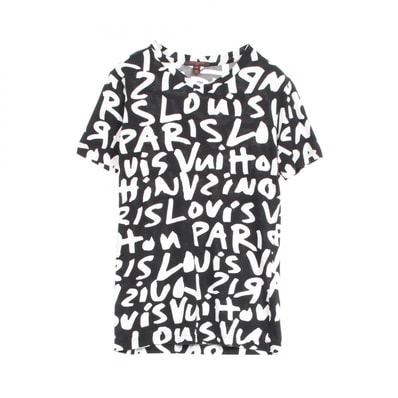 ルイ・ヴィトン LOUIS VUITTON カットソー 衣料品 トップス コットン メンズ ブラック系 【中古】