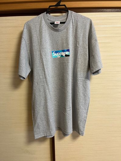 Supreme / Emilio Pucci® Box Logo Tee "Grey/Blue"