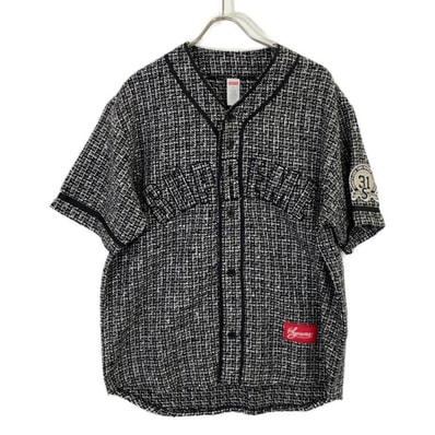 シュプリーム 25AW Boucle Baseball Jersey ブークレ ベースボール ジャージ M