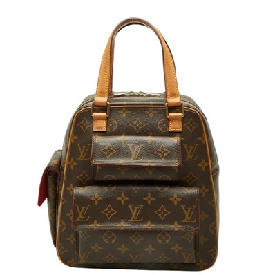 ルイ ヴィトン モノグラム エクサントリ シテ ハンドバッグ M51161 ブラウン PVC レザー レディース LOUIS VUITTON 中古