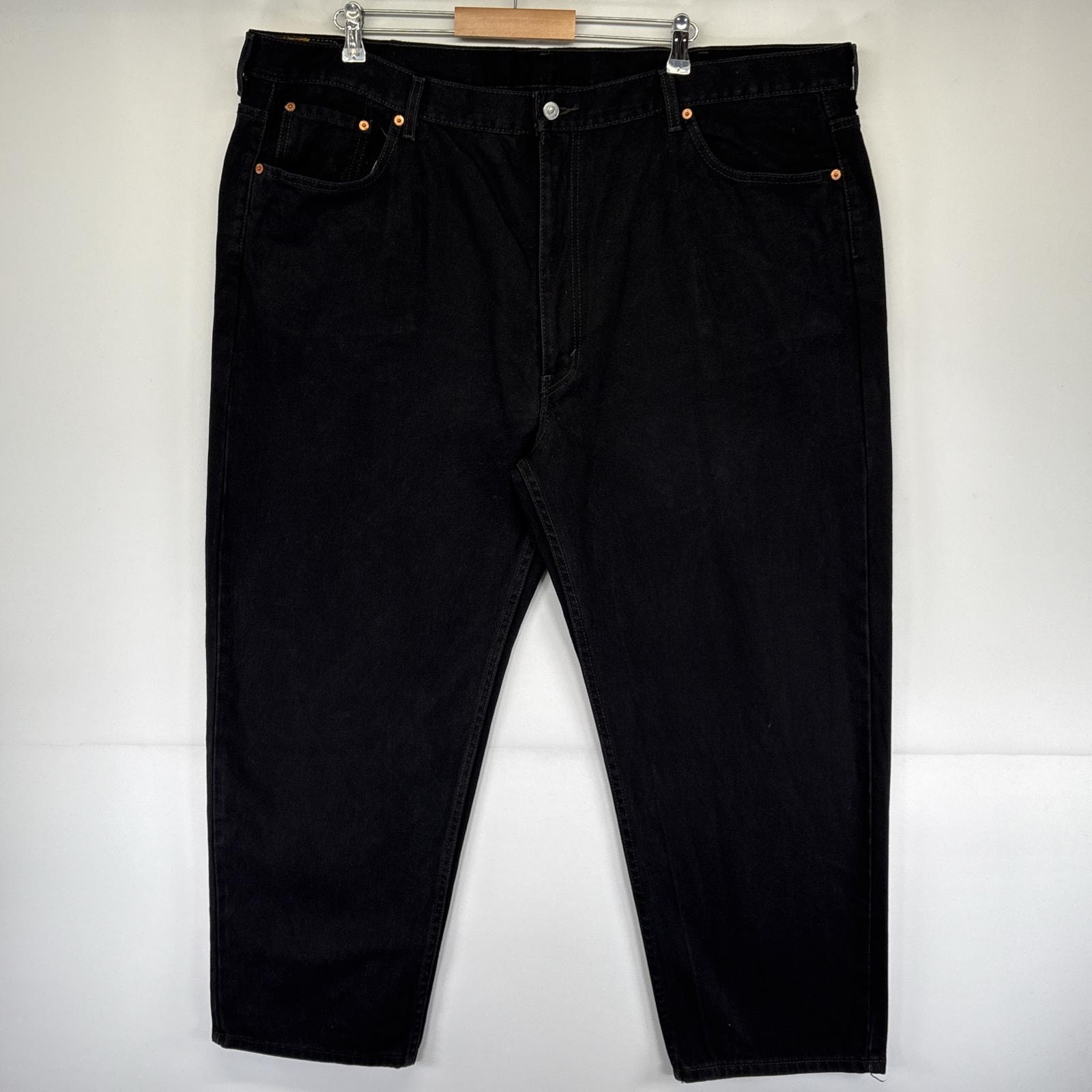 古着 リーバイス Levi's デニムパンツ 550 テーパード ジーパン ジーンズ 色落ち 長ズボン 5ポケット w48 L30  ブラック メンズ