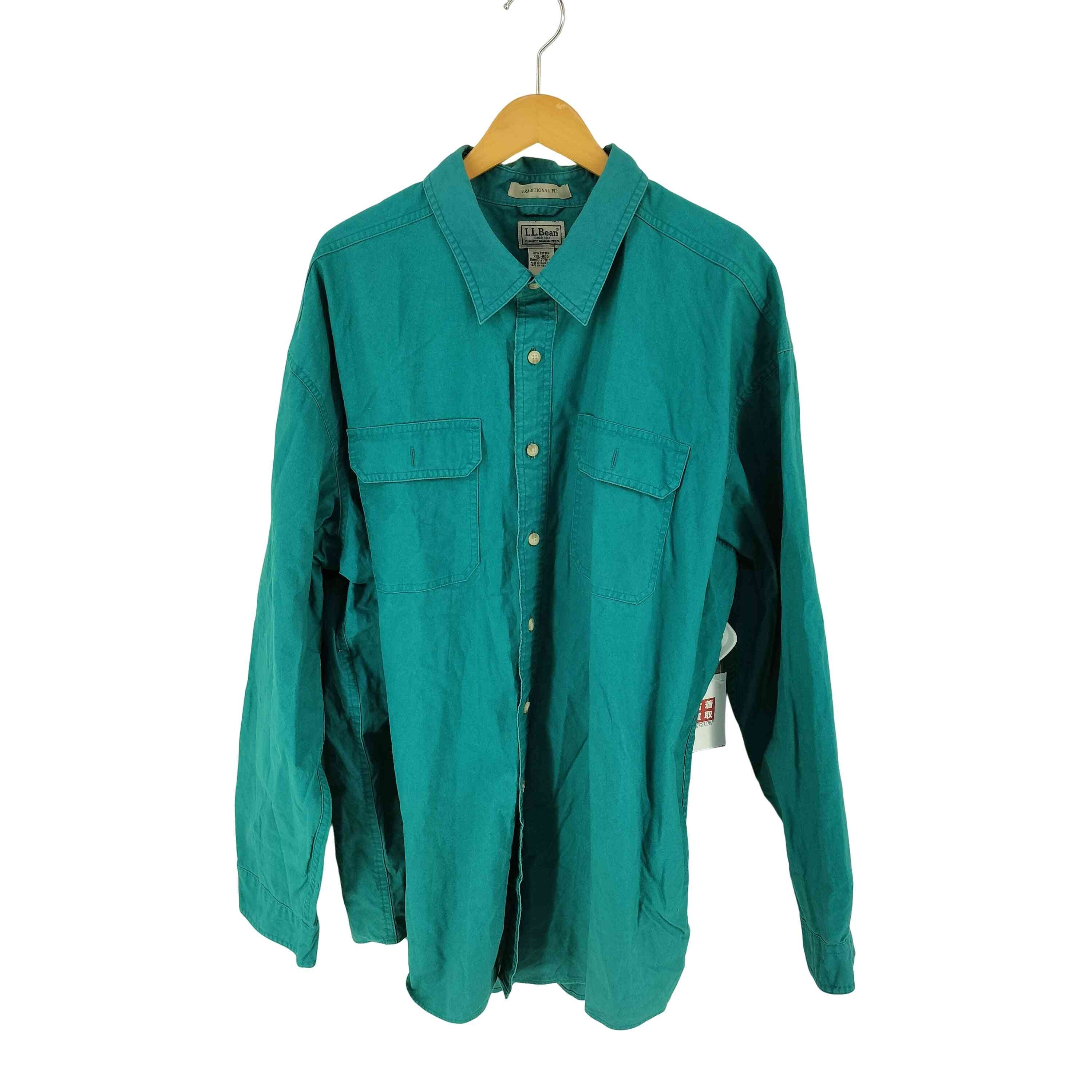 TRADITIONAL FIT 両フラップ L/Sシャツ【1141704944364】