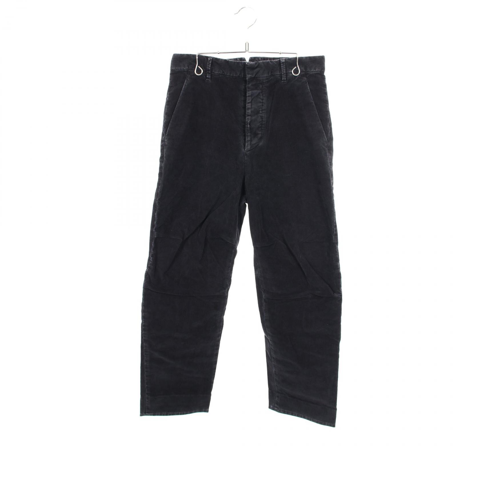 ディースクエアード DSQUARED2 ボタンフライ コーデュロイ パンツ 衣料品 ボトムス コットン メンズ ブラック系 S74KB0964 【中古】