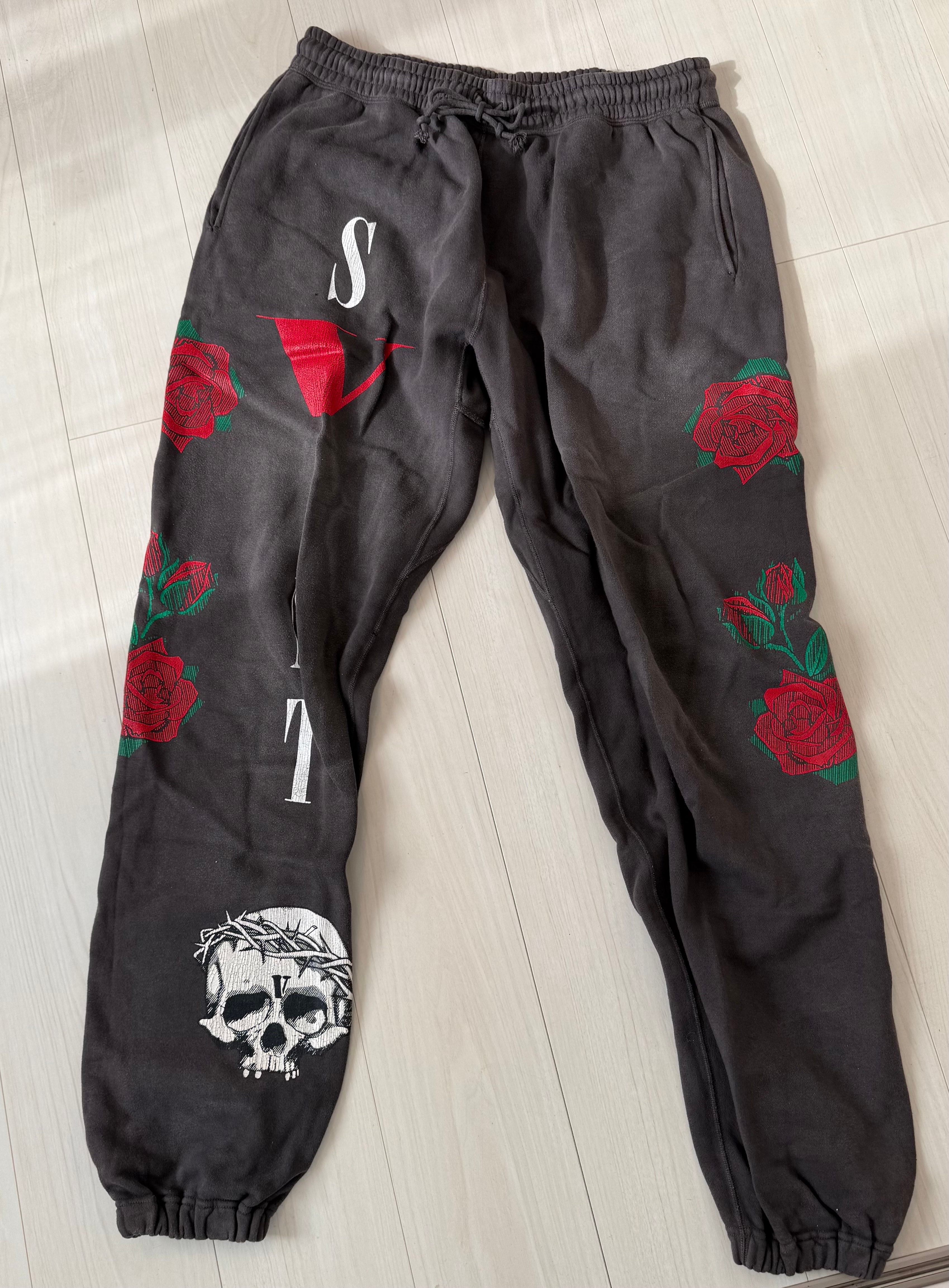 SAINT Mxxxxxx 22SS VLONE SWEAT PANTS "Black"