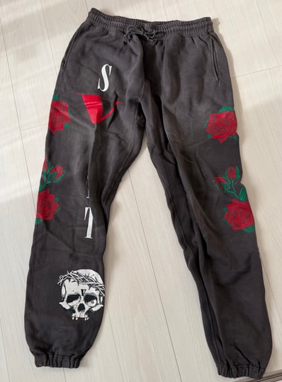 SAINT Mxxxxxx 22SS VLONE SWEAT PANTS "Black"