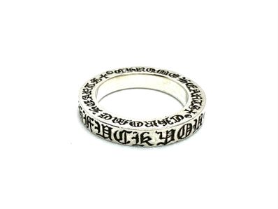Chrome Hearts Spacer Ring 3mm CH Fuck You "Silver"