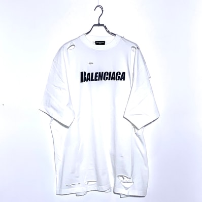 BALENCIAGA Caps Boxy Fit T-Shirt "White"