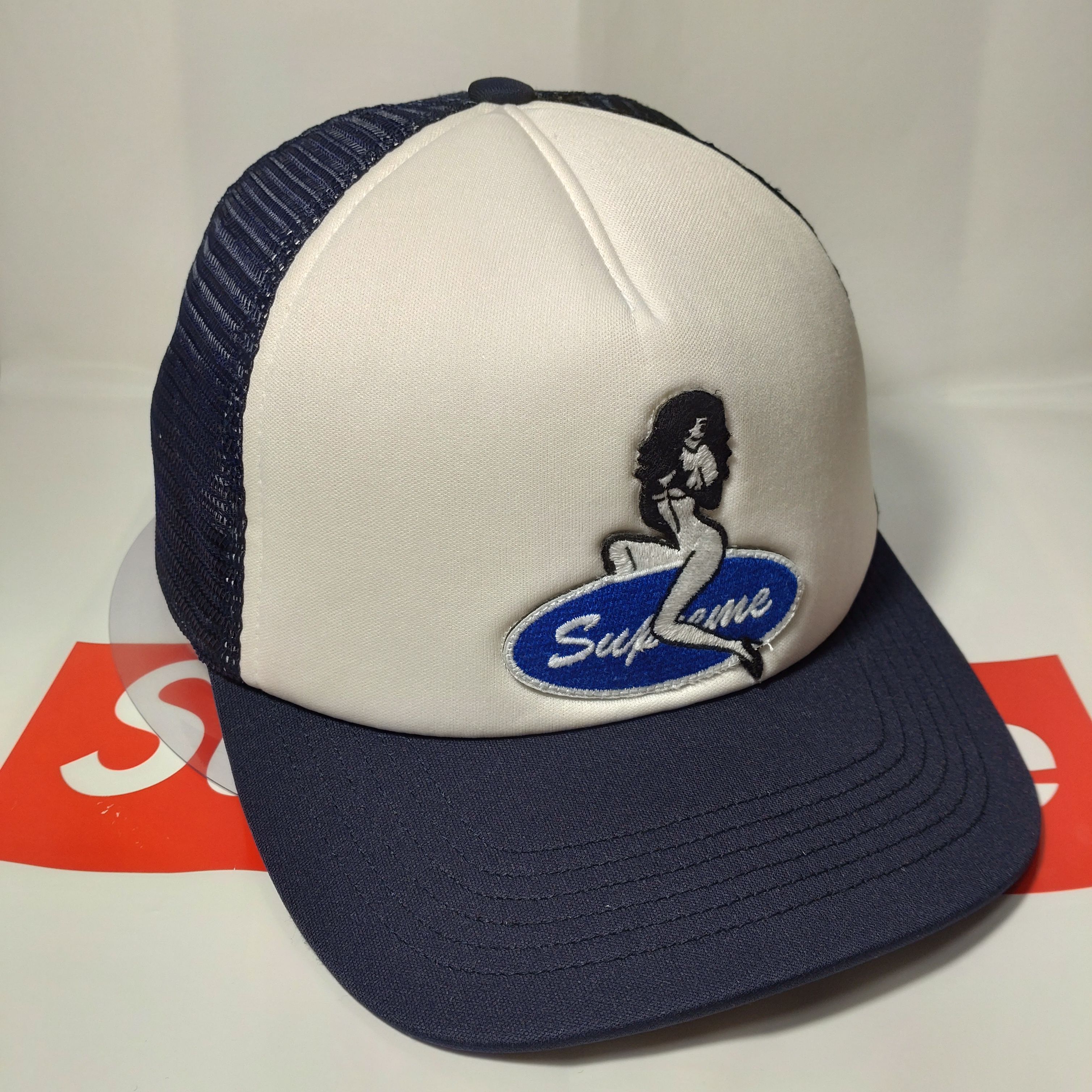 Supreme Pin Up Mesh Back 5-Panel "Navy"
