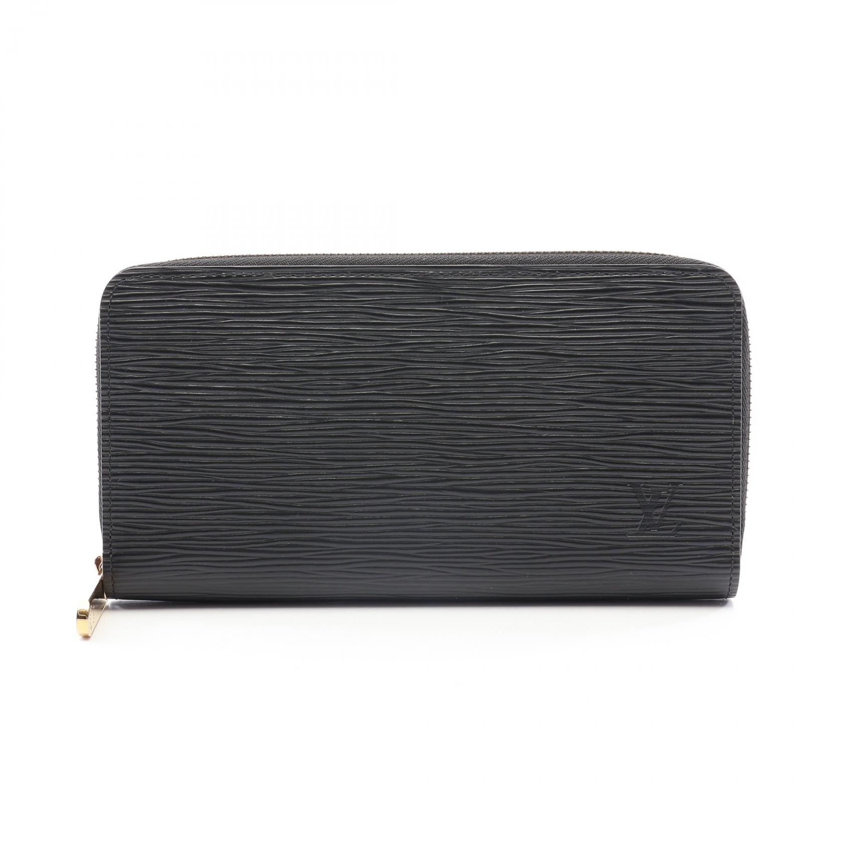 ルイ・ヴィトン LOUIS VUITTON ジッピーウォレット エピ ノワール ラウンド長財布 財布 レザー メンズ ブラック系 M68755 【中古】