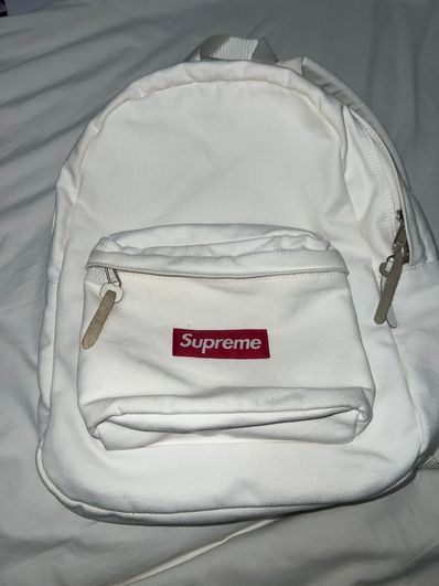 Supreme Canvas Backpack "White"