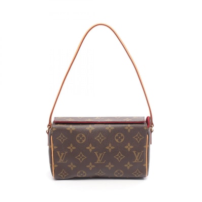 ルイ・ヴィトン LOUIS VUITTON レシタル ハンドバッグ バッグ PVCコーティングキャンバス レザー モノグラム レディース ブラウン系 M51900 【中古】