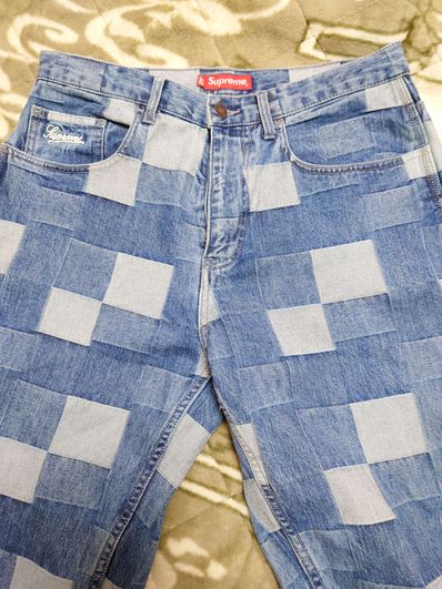 Supreme Patched Denim Painter Pant "Blue"