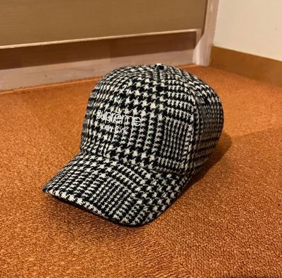 Supreme Harris Tweed Classic Logo 6-Panel "Black Multi"