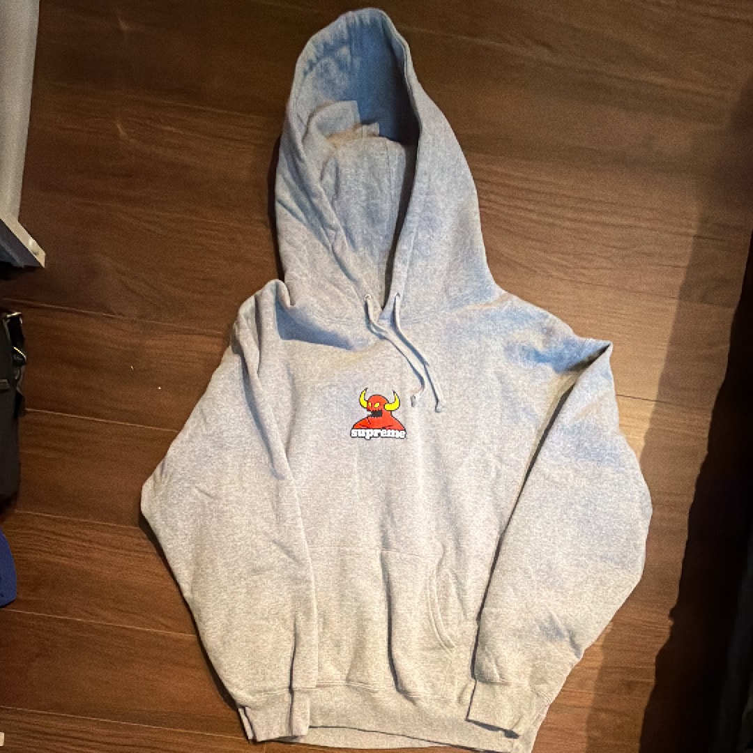 Supreme x Toy Machine Hooded Sweatshirt "Heather Grey"