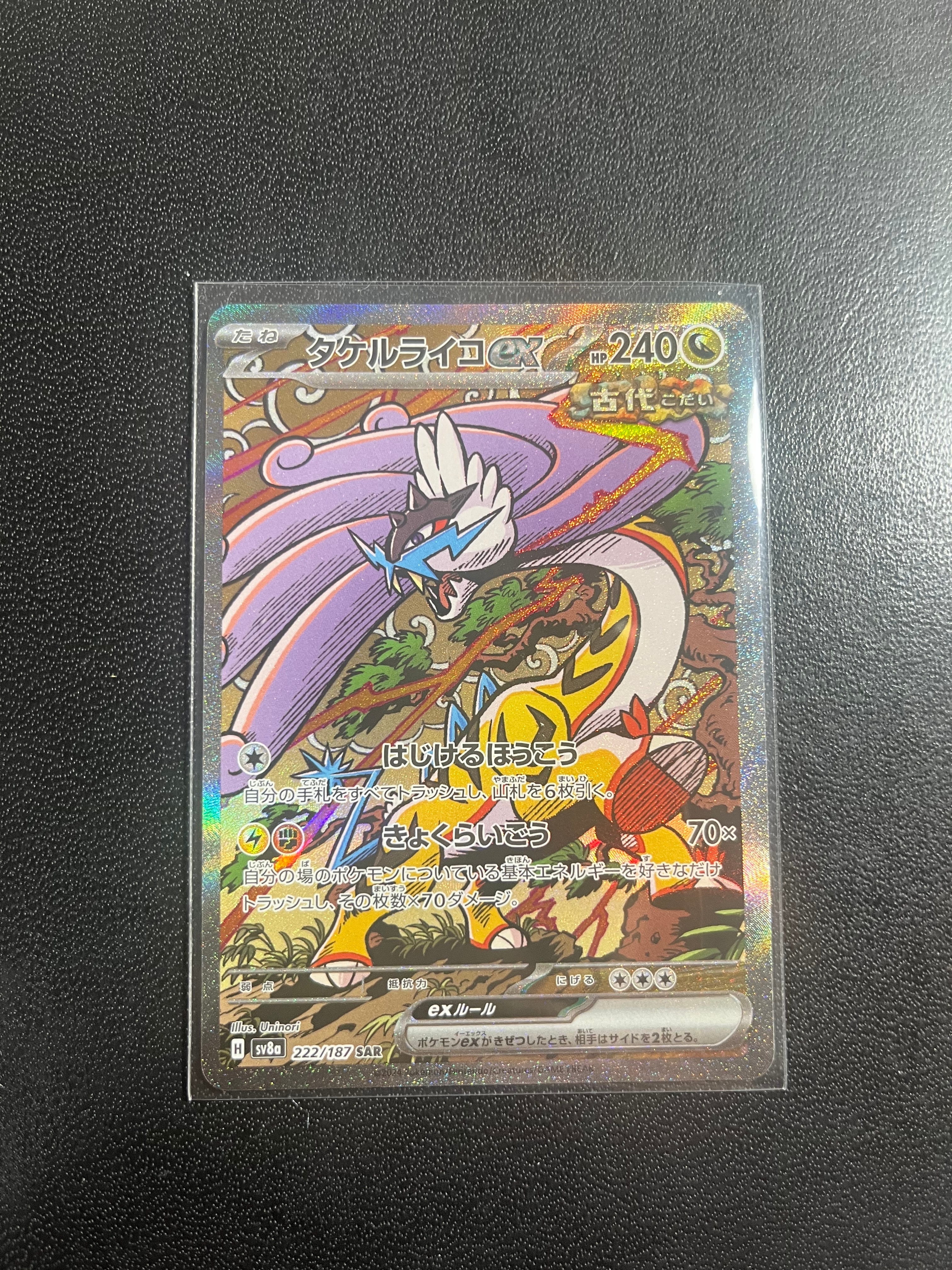 タケルライコex SAR [SV8a 222/187](ハイクラスパック「テラスタルフェスex」)