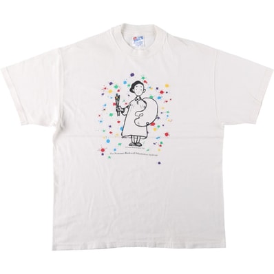 古着 90年代 ヘインズ Hanes BEEFY-T プリントTシャツ USA製 メンズL相当 ヴィンテージ/eaa664343