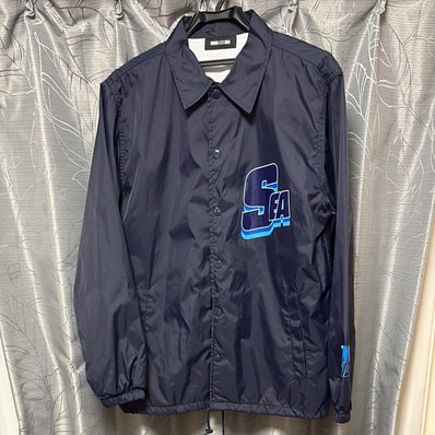 WIND AND SEA Sea Alive Nylon Coach Jacket "Navy"