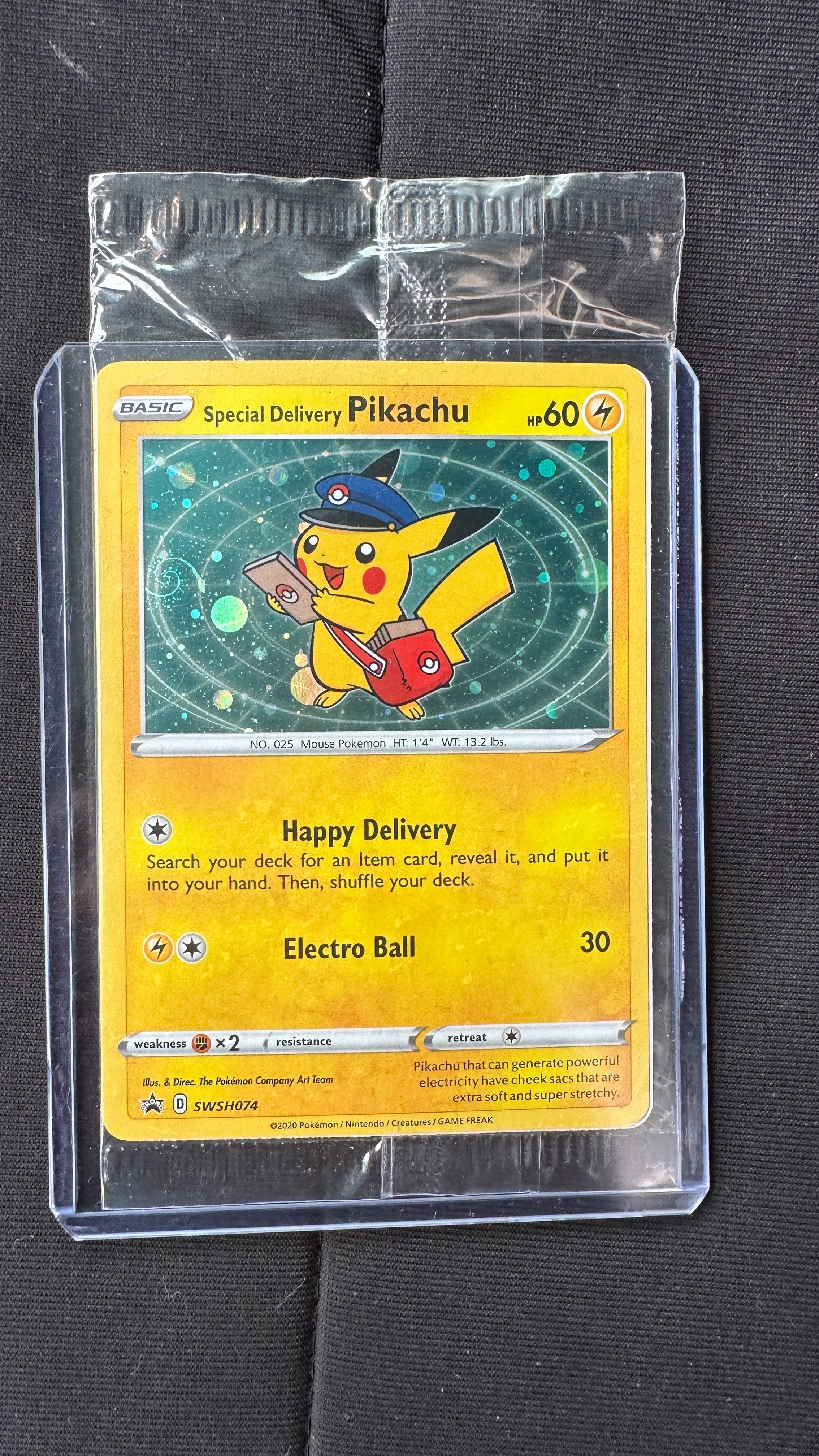 状態A】スペシャルデリバリーピカチュウ P [SWSH074]【英語版】(ソード
