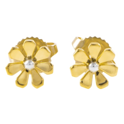 TIFFANY&Co. ティファニー デイジー ピアス フラワー K18YG スターリングシルバー ゴールド シルバー【中古】