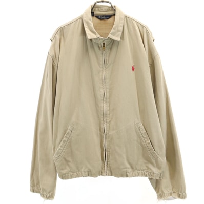 Polo by Ralph Lauren ポロバイラルフローレン 80s USA製 ヴィンテージ チンスト 三角タグ ブルゾン L ベージュ ジャケット