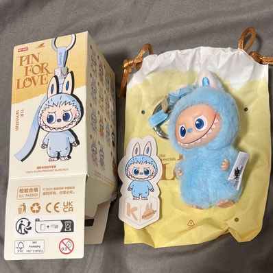 POP MART THE MONSTERS (LABUBU) Pin for Love Series-Vinyl Plush Pendant (A-M) K