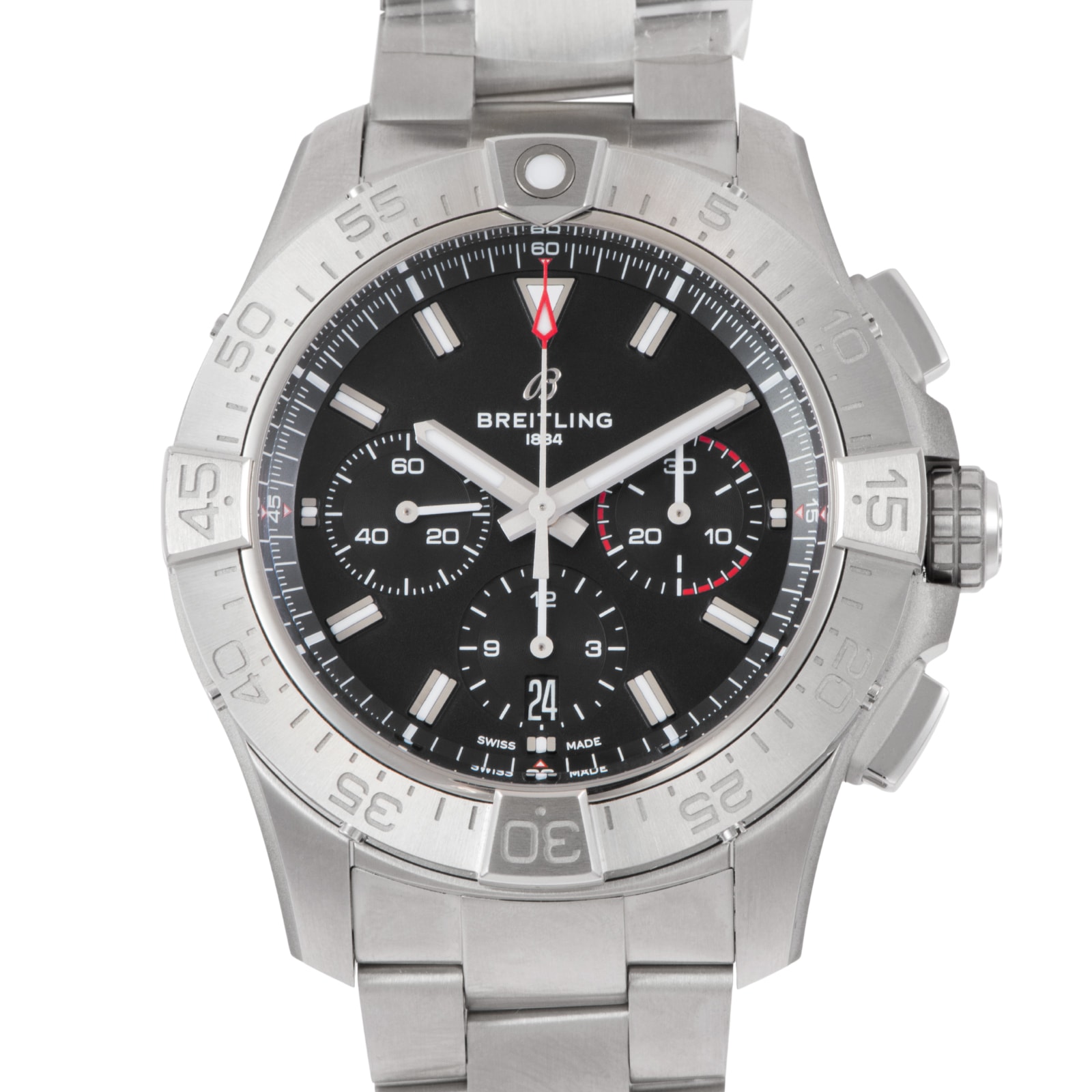 【新品】BREITLING ブライトリング 保証書2026年 アベンジャー B01 クロノグラフ 44 AB0147101B1A1(AB0147) ステンレススチール【中古】