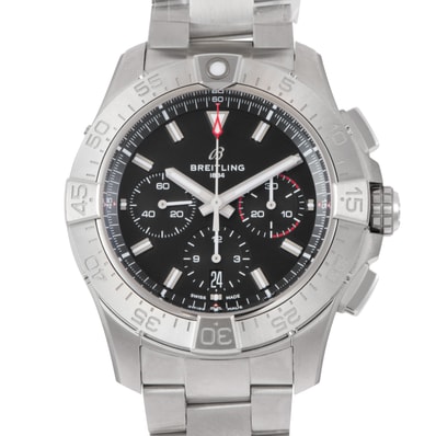 【新品】BREITLING ブライトリング 保証書2026年 アベンジャー B01 クロノグラフ 44 AB0147101B1A1(AB0147) ステンレススチール【中古】