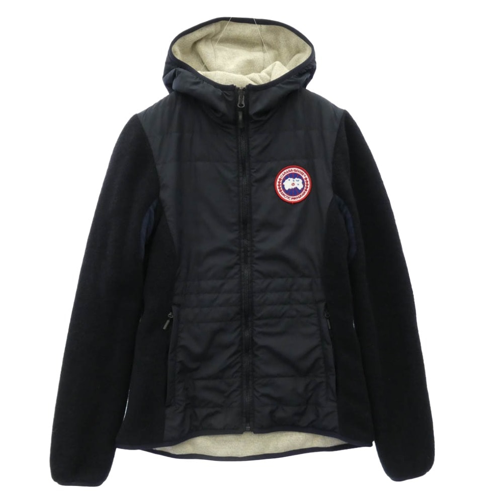 CANADA GOOSE カナダグース 6999L サザビーリーグタグ Capilano カピラノ フリース 切替 リバーシブル ジャケット ダークネイビー系 XS【中古】