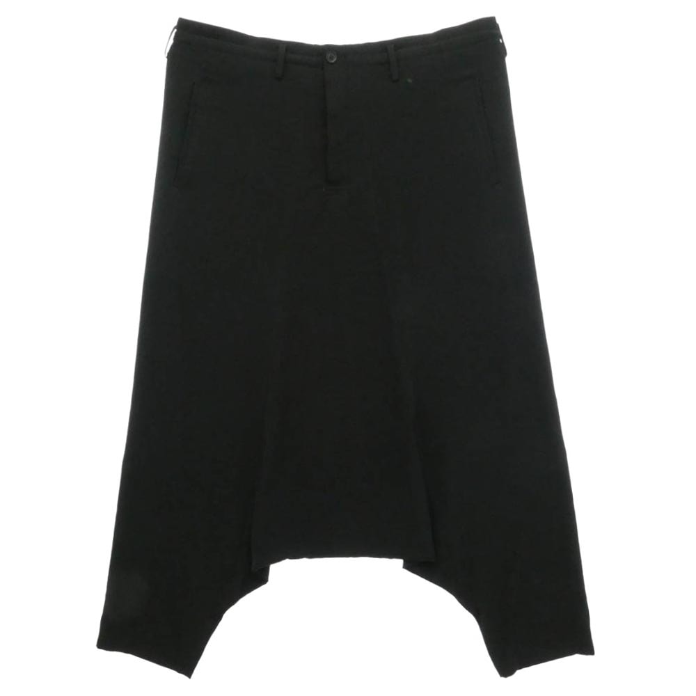 Yohji Yamamoto POUR HOMME ヨウジヤマモトプールオム 25SS HP-P39-500 TA TUXEDO SARROUEL PANTS トリアセテートタキシード ワイド サルエルパンツ ブラック系 3【中古】