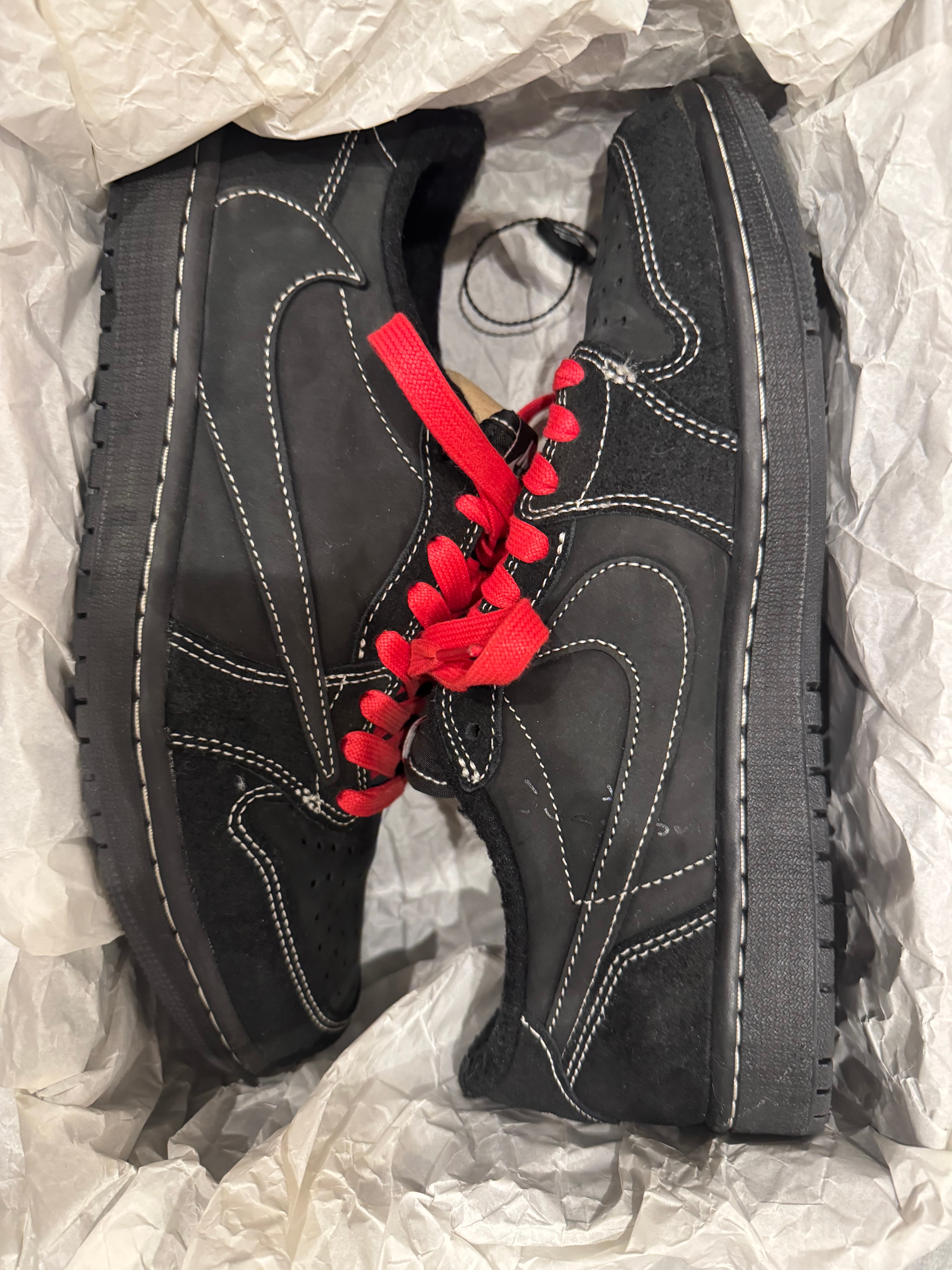 Travis Scott × Nike Air Jordan 1 Low OG SP "Black Phantom"