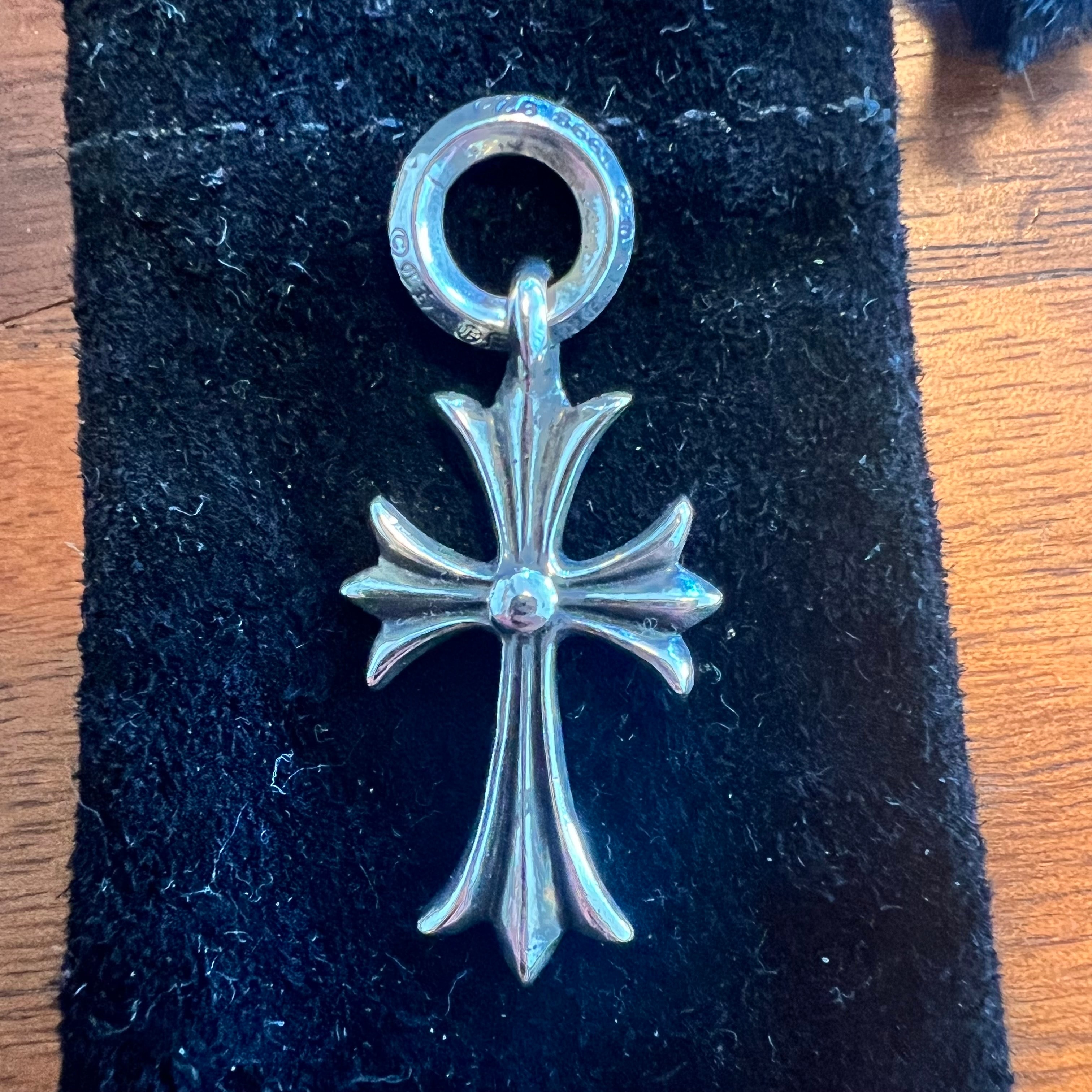 Chrome Hearts Tiny CH Cross Charm "Silver"